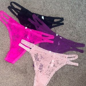VS PINK lace thong set